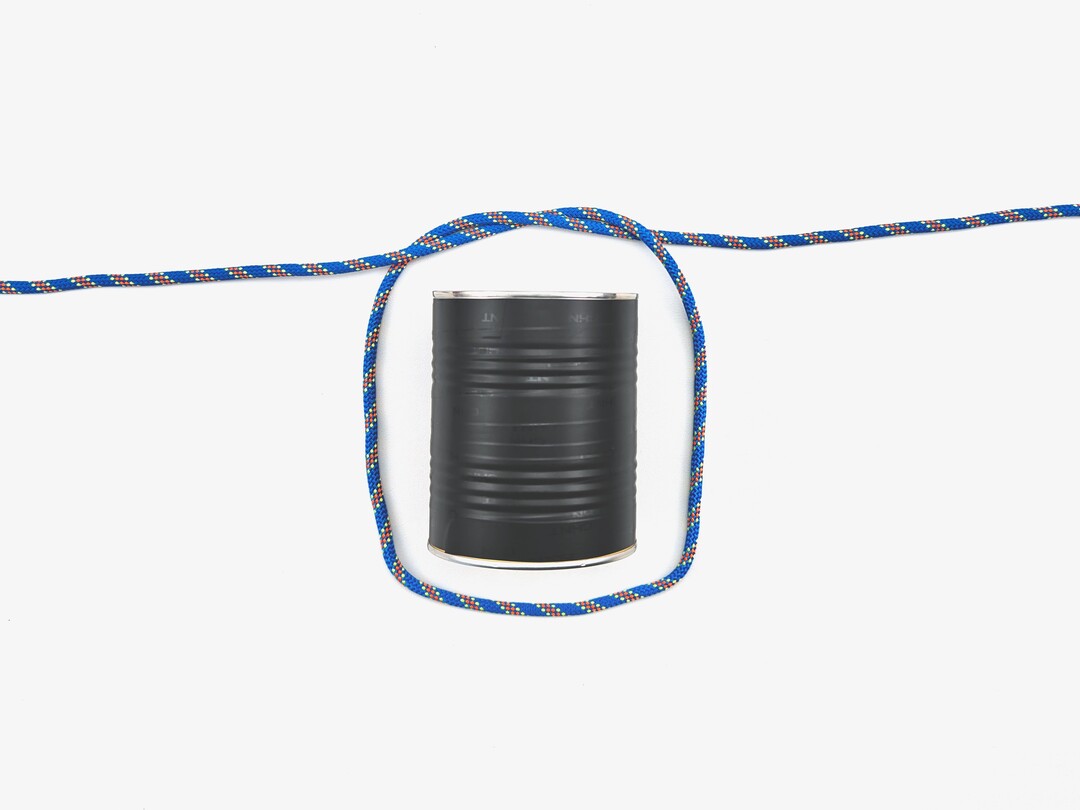 Step 2 of tying the Barrel Hitch knot - detailed visual instruction