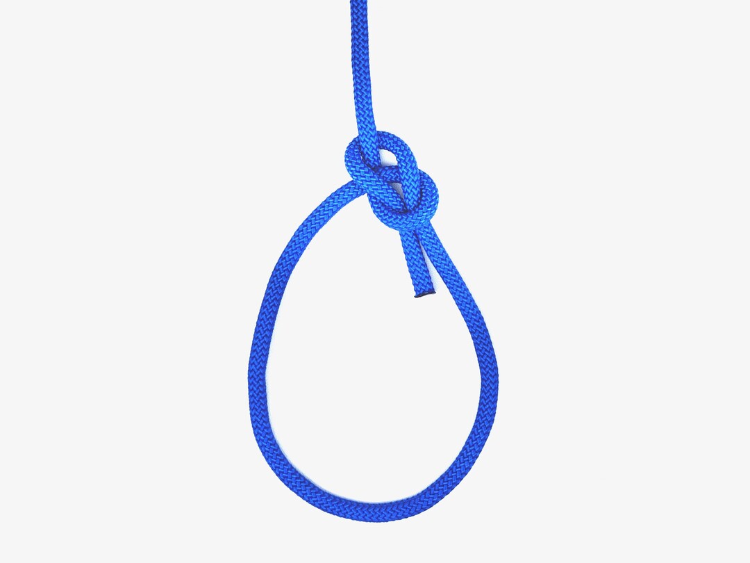 Bowline (One Hand) - Knot tying guide with detailed instructions