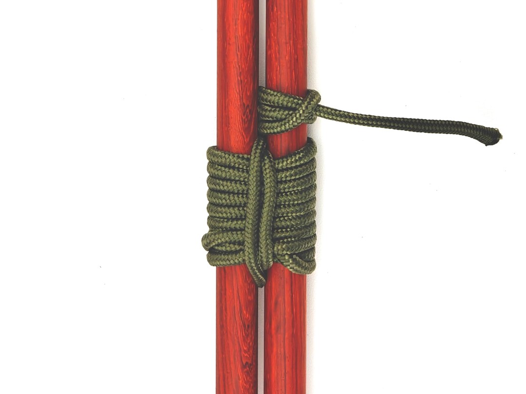 Shear Lashing - Lashing knot tying instructions