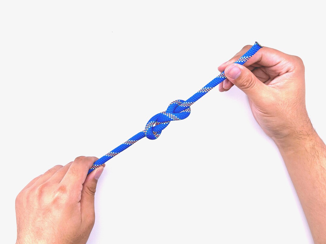 Step 8 of tying the Stevedore Knot knot - detailed visual instruction